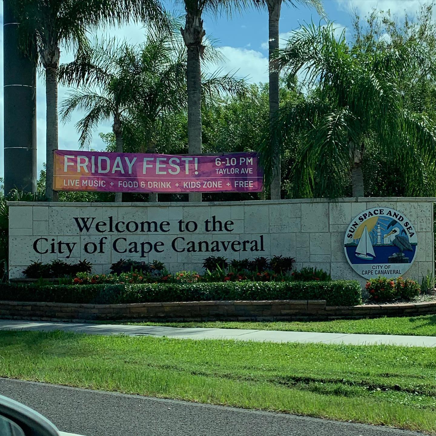 Welcome to the city of Cape Canaveral Sign, FL