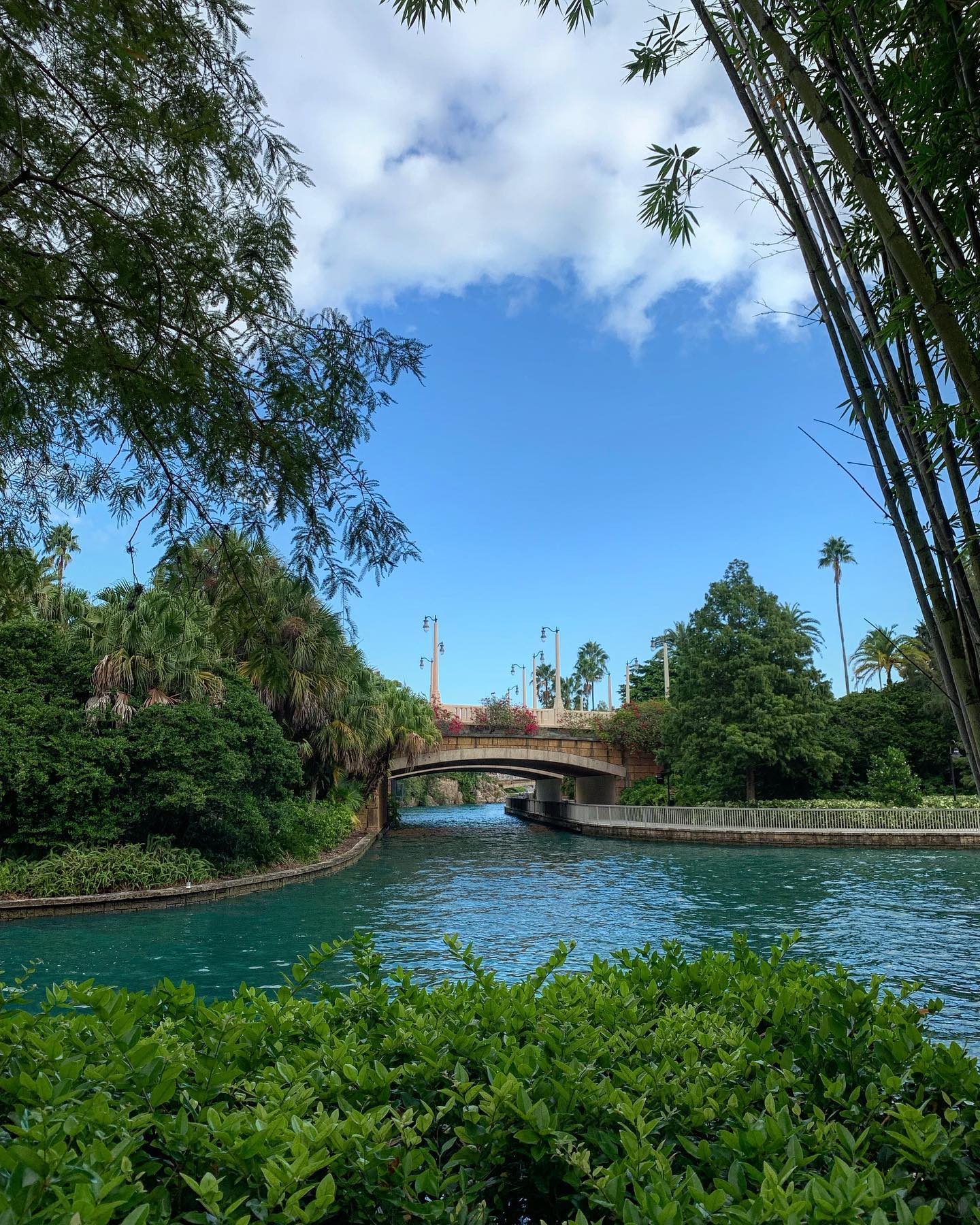 Orlando bridge over channel, FL