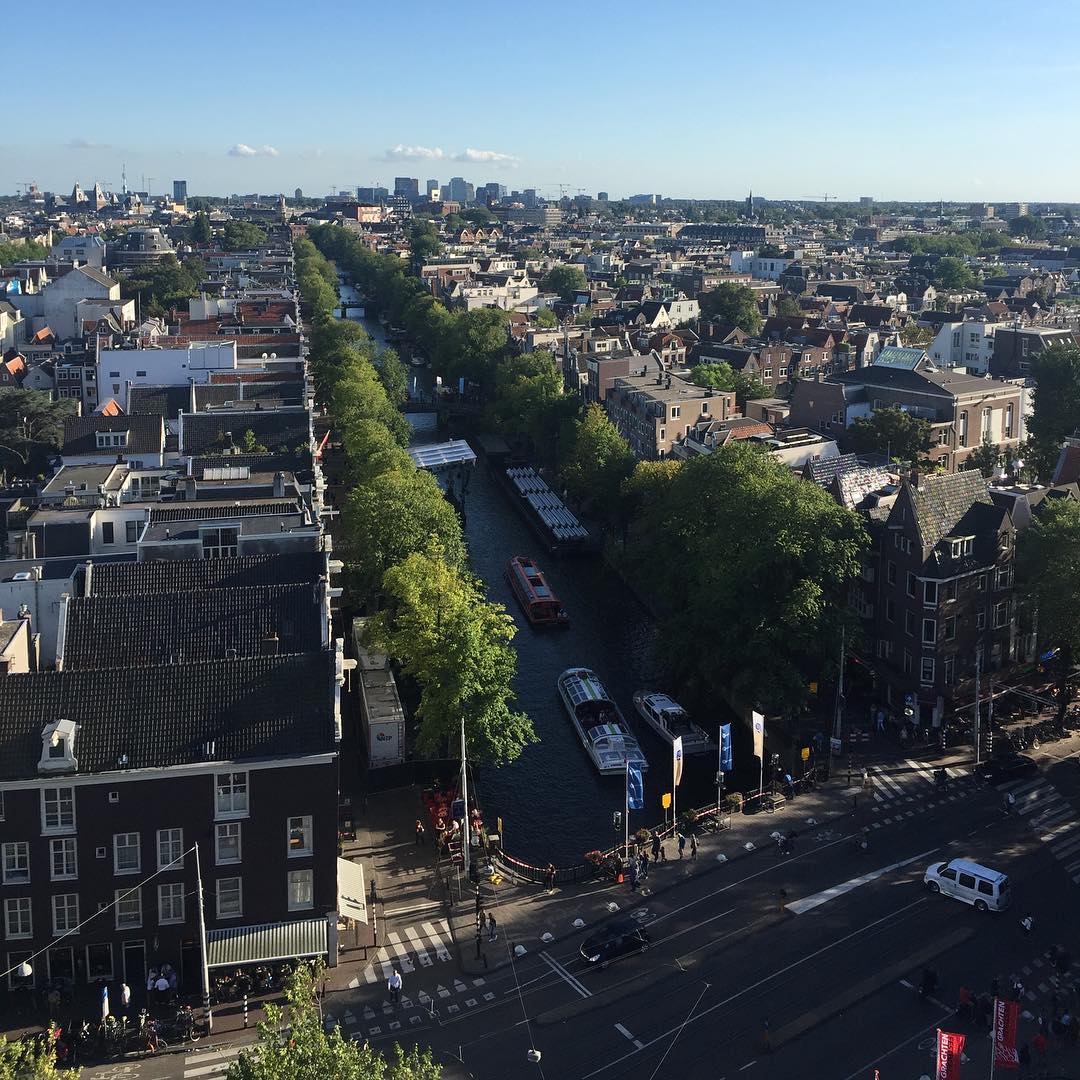 Amsterdam view from above