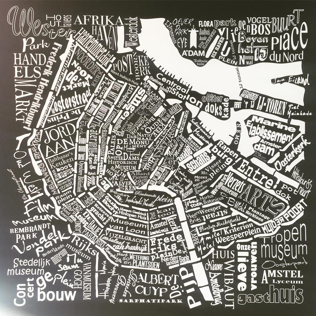 Amsterdam fancy map