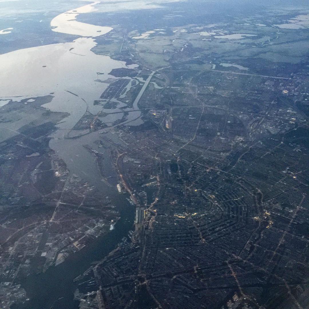 Amsterdam birds eye view