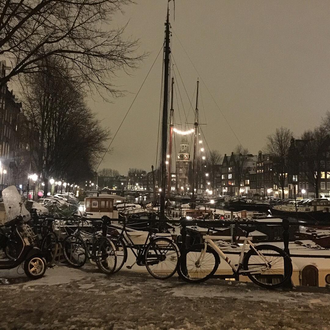 Amsterdam at winter 2