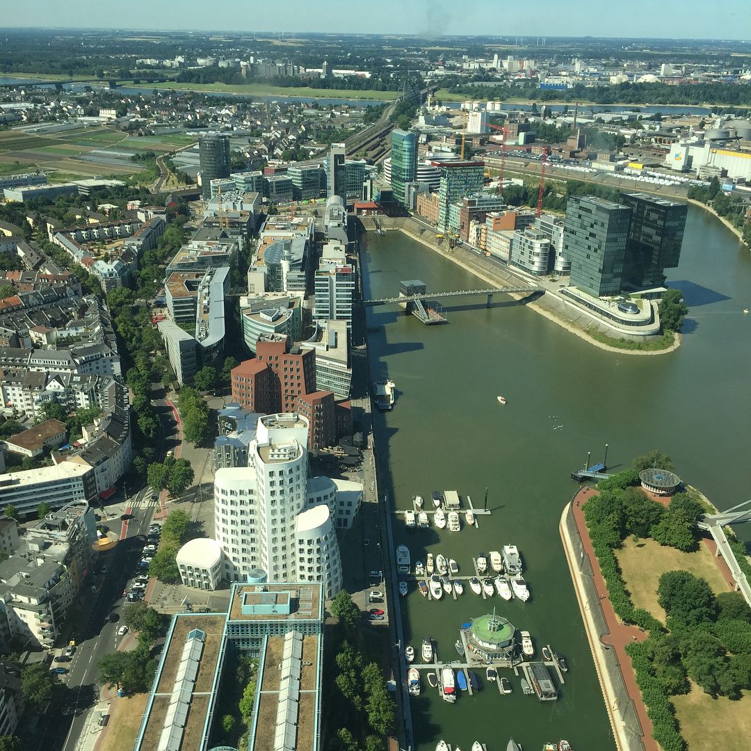 Dusseldorf birds eye view