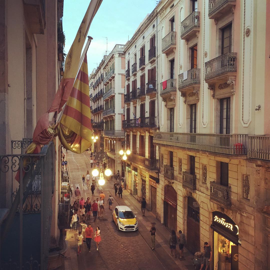 Barcelona view from our balcony