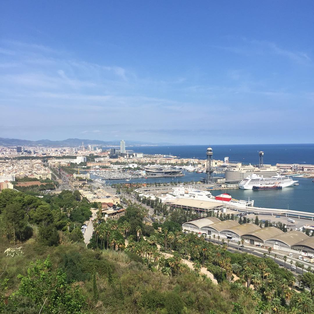 Barcelona view from hill