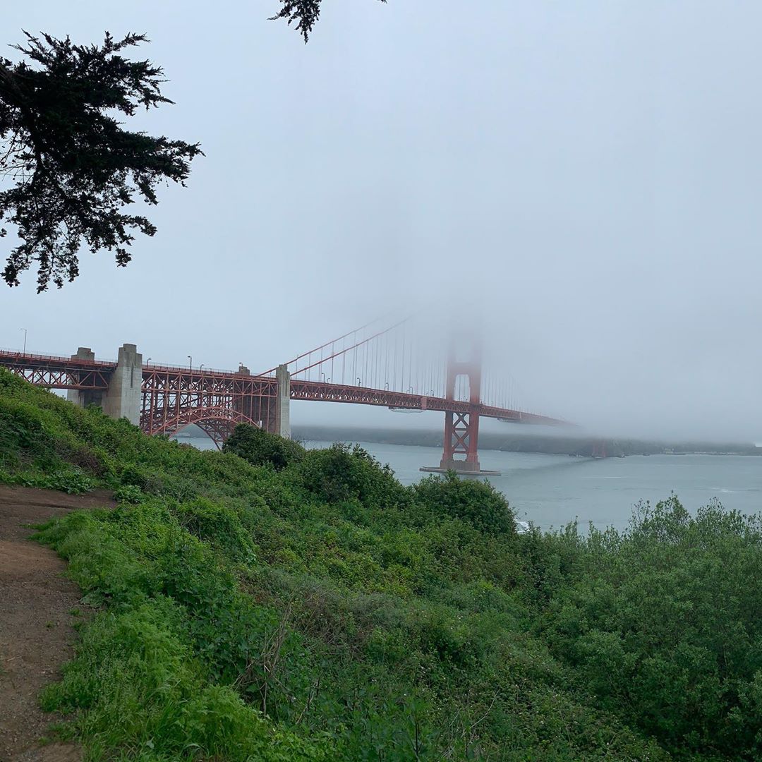 Golden Gate Bridge in the fog