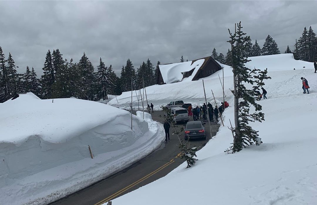 Crater Lake snow, OR